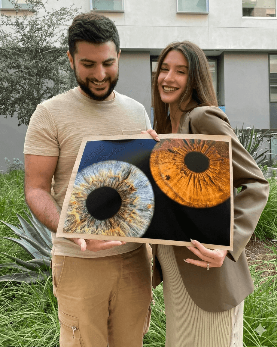 لوحة من رسمة العين مقاس 48*48